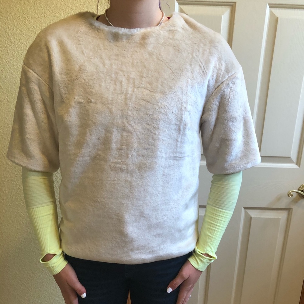 H&M soft fur top